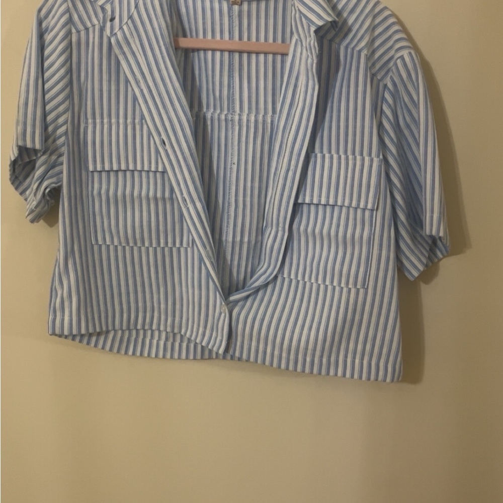 Dizzy Blue and White Striped Jacket